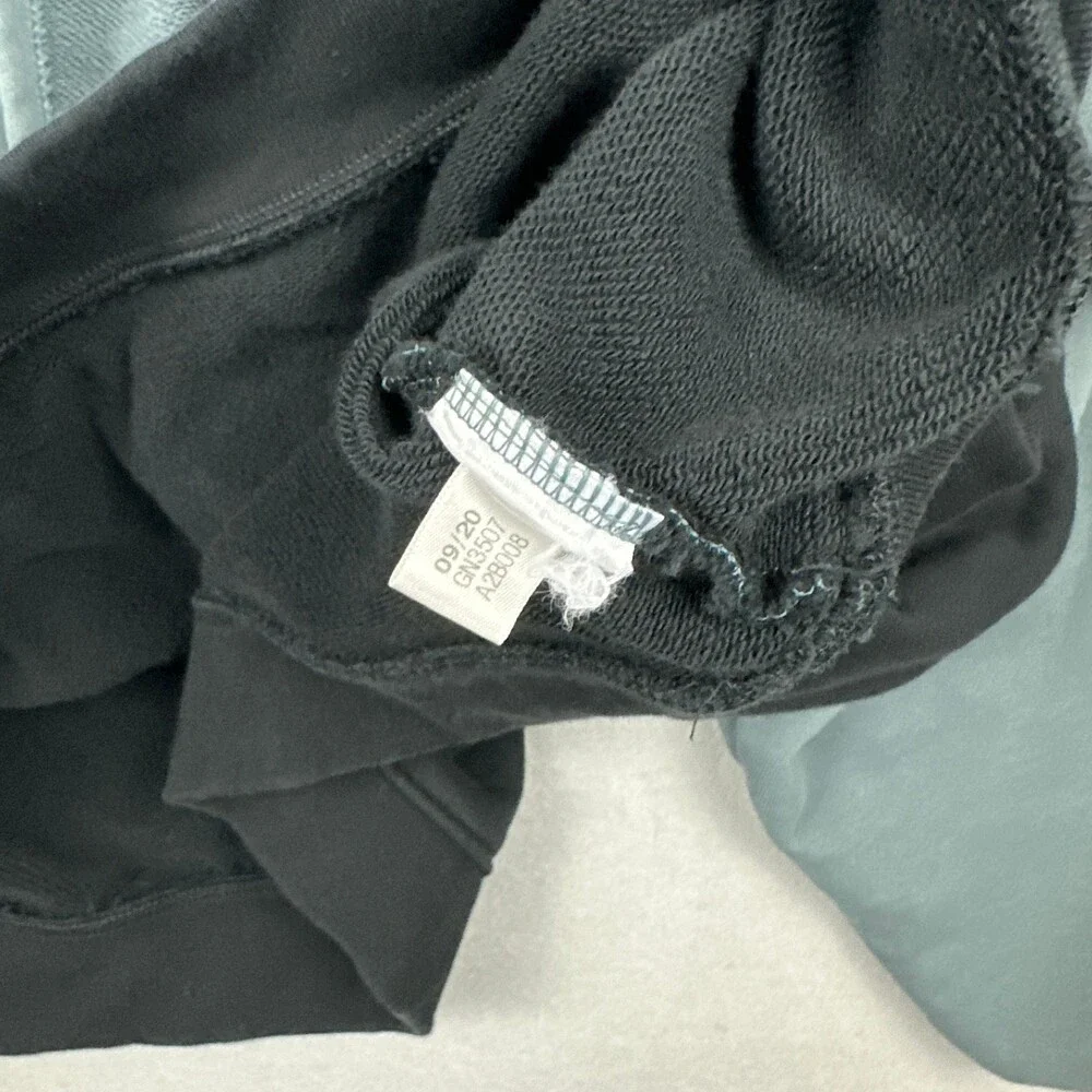 Adidas Hoodie Men Extra Large Blue Colorblock Sliced Trefoil Sweatshirt Pullover